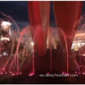 Vacaciones navideñas Show de la fuente musical de agua al aire libre